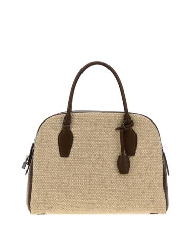 [해외직구][X45]더로우 W2058W14L72 SHDPS 여성 토트백 쇼퍼백 탑핸들백 핸드백 Two tone canvas and leather India 12 00 handbag