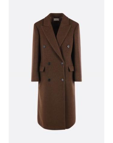 [해외직구][E32]더로우 R000047W4645BRM 여성 코트 THE ROW Bamira double breasted coat in wool
