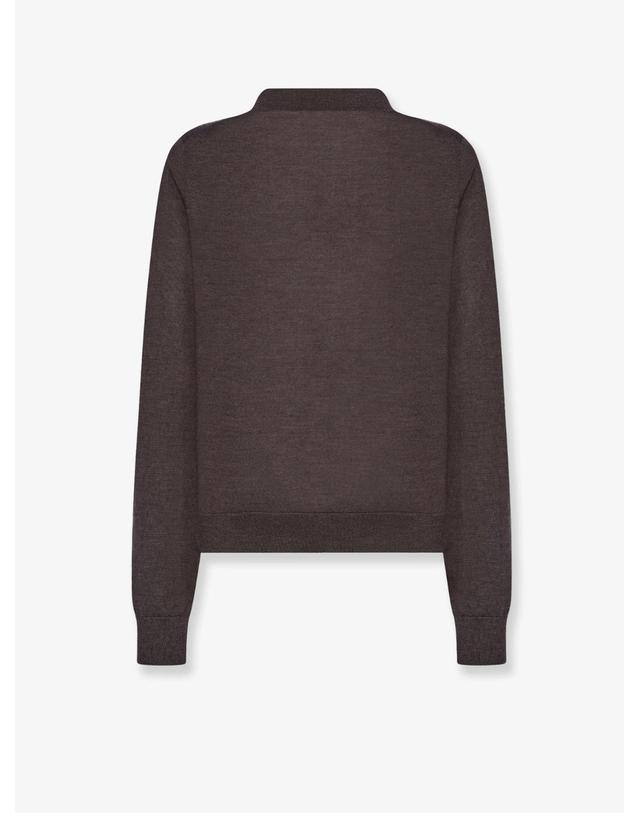 더 로우 더로우 [해외직구][N85]더로우 R001252 여성 니트 스웨터 가디건 THE ROW Pauli wool and silk blend sweater 착용컷