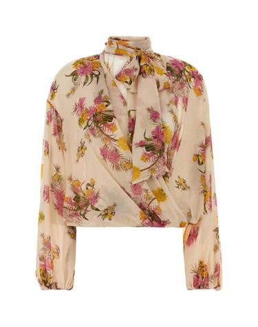 [해외직구][X45]블루마린 2C465A F8177 여성 셔츠 남방 반팔 긴팔 블라우스 Printed georgette blouse
