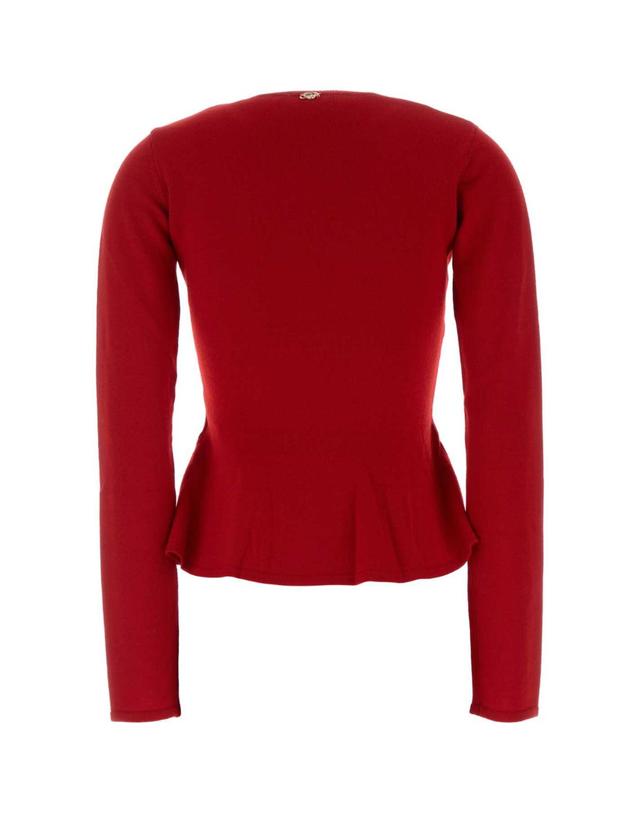 블루마린 [해외직구][X45]블루마린 RF6180MA3132M700A XO824 여성 스웨터 니트 가디건 Red wool sweater 착용컷