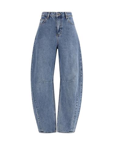 [해외직구][K68]셀프포트레이트 RS26813PBL BLUE 여성 청바지 데님 진 데님진 Barrel Leg Jeans