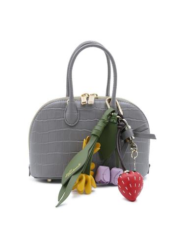 [해외직구][B47]셀프포트레이트 PF26316GRGREY 여성 토트백 탑핸들백 가방 GREY LEATHER CROC TOAST MINI BAG