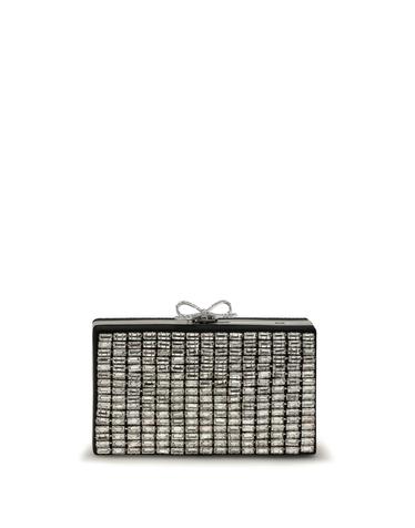 [해외직구][K68]셀프포트레이트 PF26326ASL SILVER 여성 클러치 파우치백 미니백 Crystal chainmail Clutch