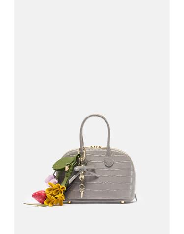 [해외직구][G95]셀프포트레이트 PF26316GRGREY 여성 토트백 탑핸들백 숄더백 CROC LEATHER TOAST MINI BAG