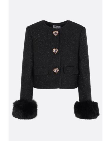 [해외직구][E32]셀프포트레이트 AW26131JB 여성 블레이저자켓 SELF PORTRAIT boucle jacket with jewel buttons