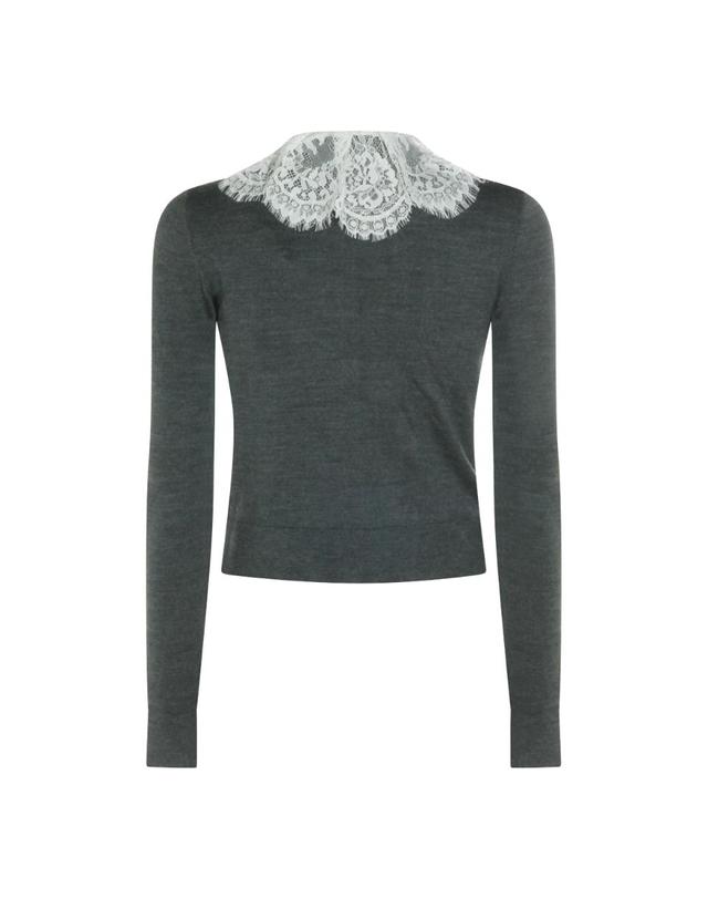 셀프 포트레이트 [해외직구][B47]셀프포트레이트 PF26134CGRGREY 여성 니트 스웨터 가디건 GREY WOOL KNITWEAR 착용컷