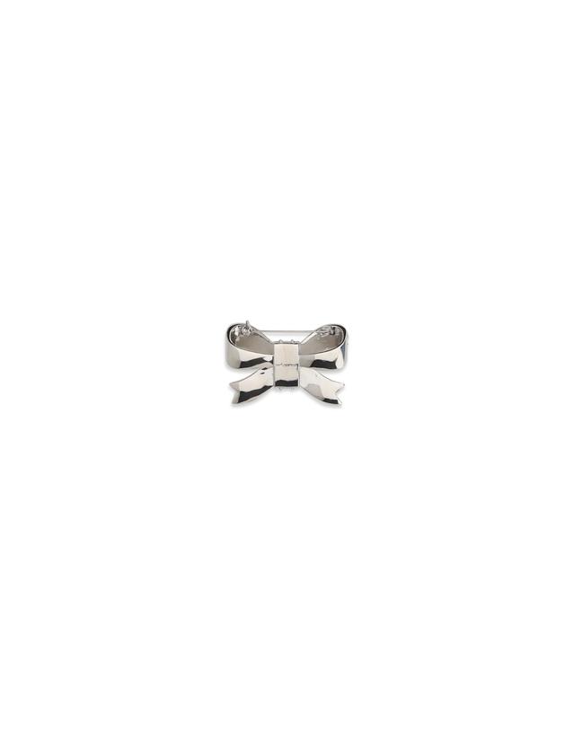 셀프 포트레이트 [해외직구][K68]셀프포트레이트 AW26602BSL SILVER 여성 악세사리 패션소품 Crystal Bow Brooch 착용컷