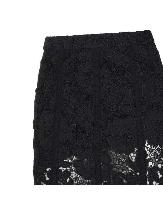 셀프 포트레이트 [해외직구][B47]셀프포트레이트 AW26049MSKB 여성 스커트 치마 BLACK LACE LONG SKIRT 착용컷