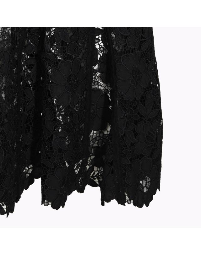 셀프 포트레이트 [해외직구][B47]셀프포트레이트 AW26049MSKB 여성 스커트 치마 BLACK LACE LONG SKIRT 착용컷