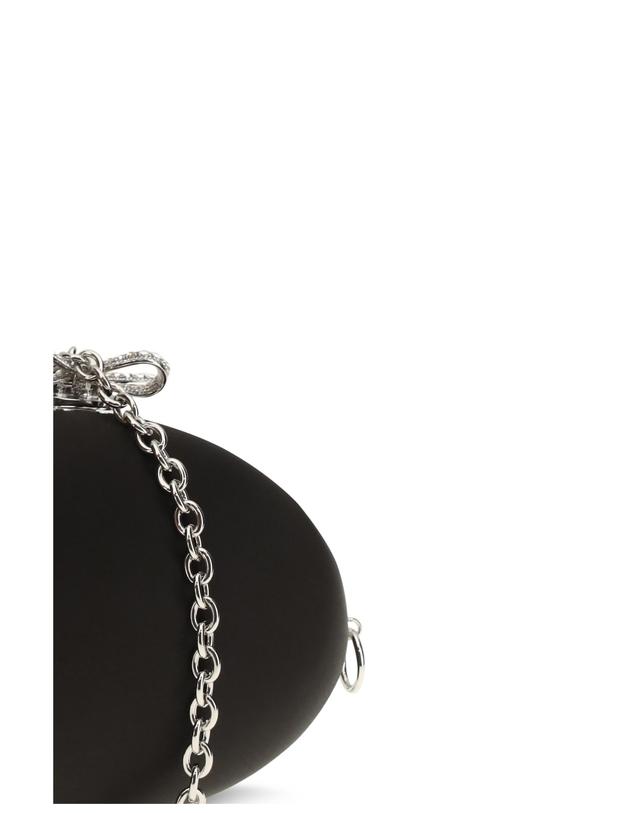 셀프 포트레이트 [해외직구][K68]셀프포트레이트 PF26322BB BLACK 여성 클러치 파우치백 미니백 Oval satin Clutch 착용컷