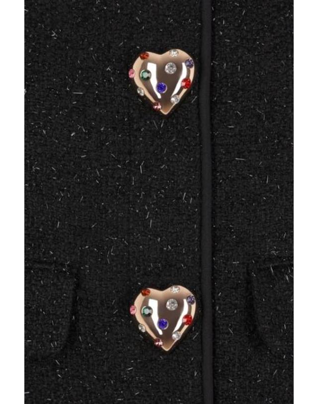 셀프 포트레이트 [해외직구][E32]셀프포트레이트 AW26131JB 여성 블레이저자켓 SELF PORTRAIT boucle jacket with jewel buttons 착용컷