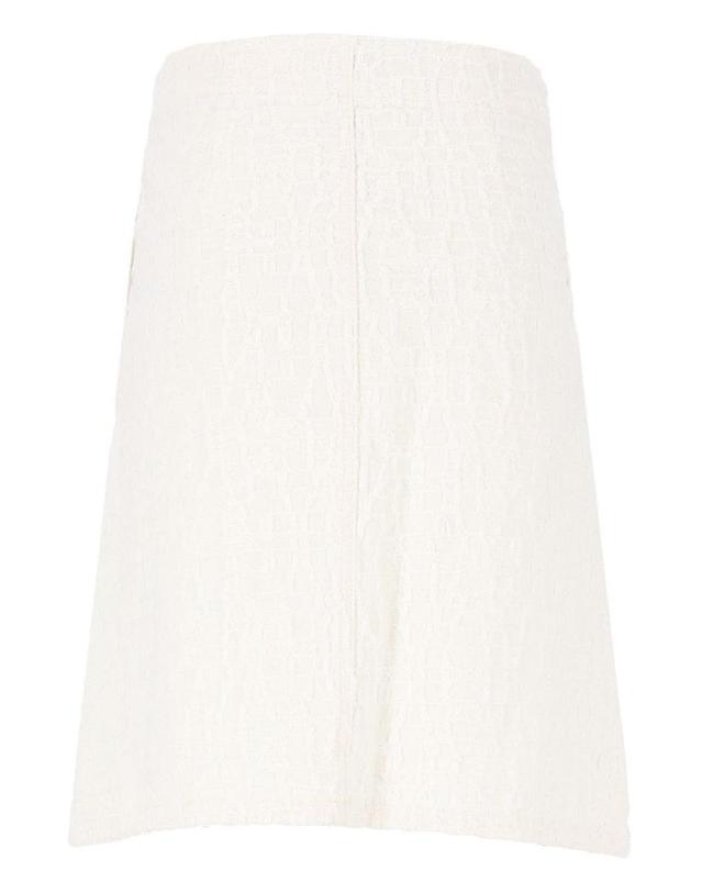 셀프 포트레이트 [해외직구][A94]셀프포트레이트 AW26 812SK CCREAM 여성 스커트 치마 SELF PORTRAIT SELF PORTRAIT Midi Skirt 착용컷
