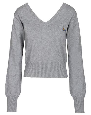 [해외직구][A94]비비안웨스트우드 1803007N Y001V P001 여성 니트 스웨터 VIVIENNE WESTWOOD VIVIENNE WESTWOOD Beatrice Cotton And Cashmere Sweater