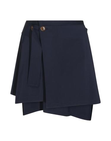 [해외직구][Q11]비비안웨스트우드 1F020004W01IOK410 여성 스커트 치마 NAVY WOOL MEGHAN SKIRT