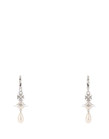 [해외직구][X45]비비안웨스트우드 6202018Q02P543 P543 여성 귀걸이 피어싱 이어링 Silver metal Aida earrings