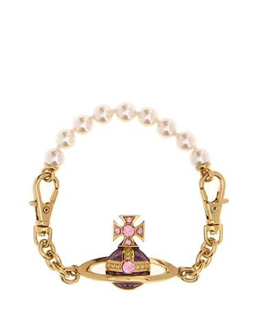 [해외직구][X45]비비안웨스트우드 6103009I02RA74 RA74 여성 팔찌 브레이슬릿 여자팔찌 Two tone metal and pearls Aida bracelet