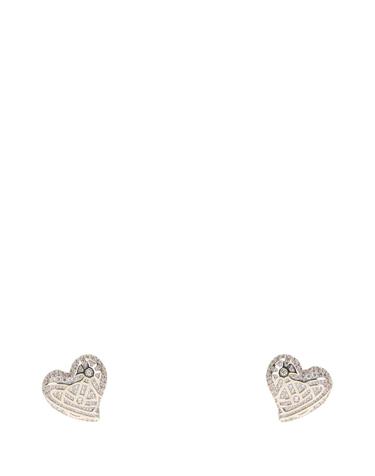 [해외직구][X45]비비안웨스트우드 6201039302P102 P102 여성 귀걸이 피어싱 이어링 Silver metal Evangeline earrings