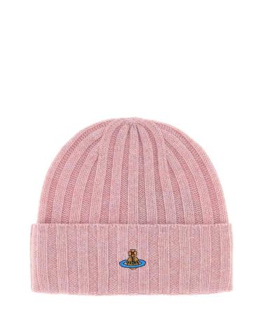 [해외직구][X45]비비안웨스트우드 81020034K008H G401 여성 모자 버킷햇 비니 캡 Pink cashmere beanie hat