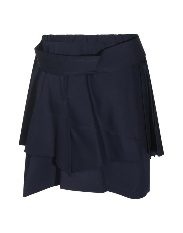 비비안웨스트우드 [해외직구][Q11]비비안웨스트우드 1F020004W01IOK410 여성 스커트 치마 NAVY WOOL MEGHAN SKIRT 착용컷