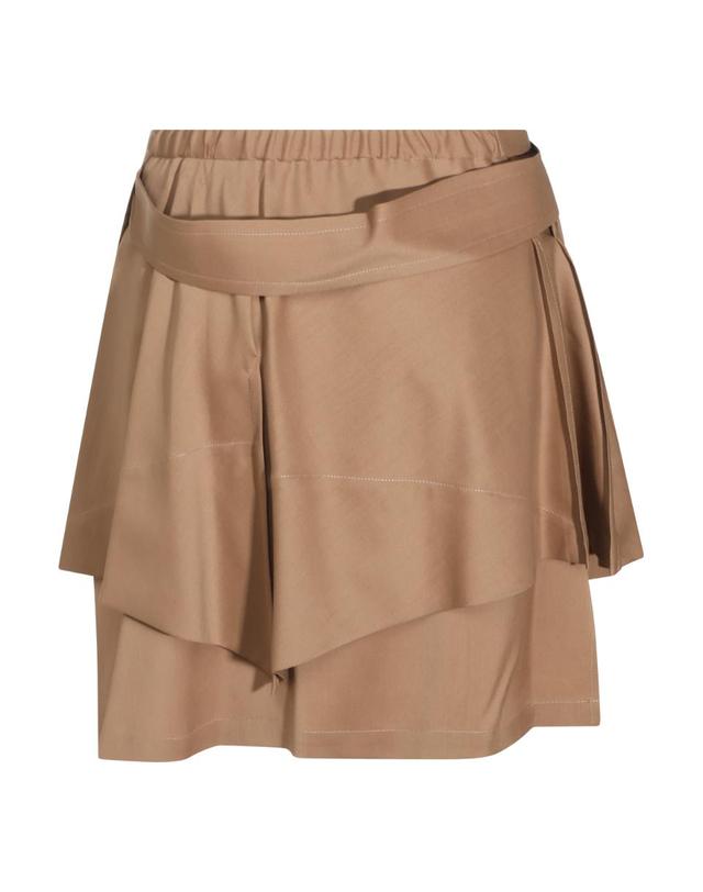 비비안웨스트우드 [해외직구][Q11]비비안웨스트우드 1F020004W01IOC404 여성 스커트 치마 CAMEL WOOL MEGHAN SKIRT 착용컷
