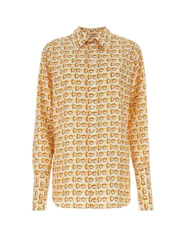 [해외직구][X45]버버리 8090731 B9555 여성 셔츠 남방 블라우스 Printed silk B shirt
