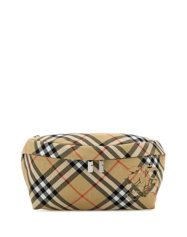 [해외직구][X45]버버리 8091780 A2021 남성 힙색 벨트백 범백 Embroidered fabric Check belt bag