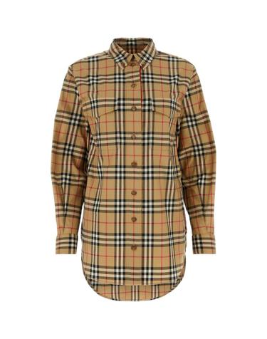 [해외직구][X45]버버리 8083146 A7028 여성 셔츠 남방 블라우스 Embroidered stretch cotton shirt