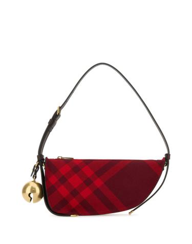 [해외직구][X45]버버리 8079161 B7338 여성 토트백 쇼퍼백 탑핸들백 핸드백 Embroidered canvas mini Shield shoulder bag