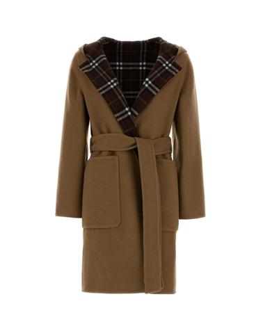 [해외직구][X45]버버리 8115663 C3928 여성 코트 하프 롱 트렌치 오버코트 코트자켓 Camel wool reversibile coat