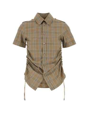 [해외직구][X45]버버리 8107968 C2044 여성 셔츠 남방 블라우스 Embroidered poplin shirt