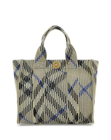 [해외직구][X45]버버리 8090404 B9629 여성 토트백 쇼퍼백 탑핸들백 핸드백 Embroidered fabric Check mini handbag