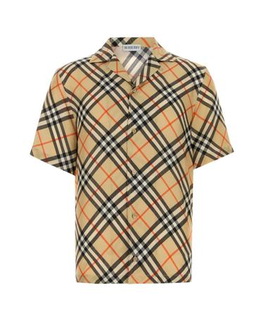 [해외직구][X45]버버리 8091202 B9368 남성 셔츠 남방 긴팔 반팔 Printed silk shirt