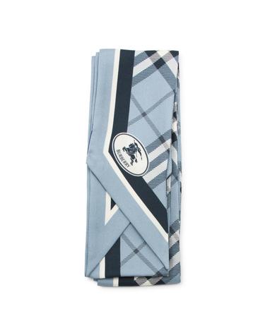 [해외직구][S27]버버리 8114240C3263 여성 스카프 방도 케이프 머플러 BLUE SILK SCARF