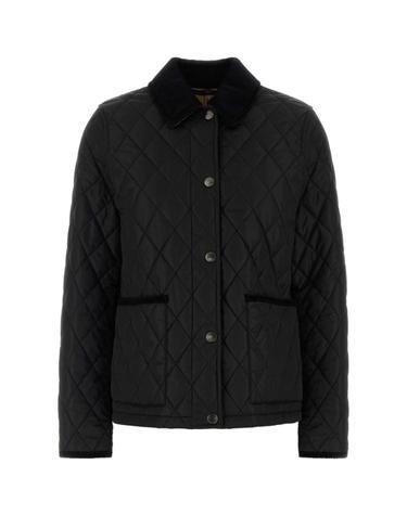 [해외직구][X45]버버리 8107510 C1900 여성 자켓 베스트 블레이저 봄버 데님 Black nylon jacket