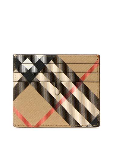[해외직구][X45]버버리 8112305 A2021 남성 반지갑 장지갑 카드지갑 머니클립 Printed canvas card holder