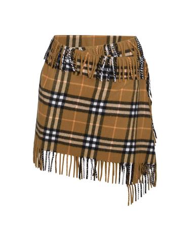 [해외직구][B47]버버리 8099716C1422 여성 스커트 치마 BROWN WOOL SKIRT