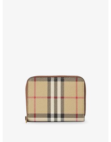 [해외직구][N85]버버리 8109810 여성 지갑 카드지갑 월렛 BURBERRY Coated canvas with Check pattern