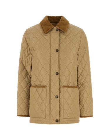 [해외직구][X45]버버리 8107464 C1544 여성 자켓 베스트 블레이저 봄버 데님 Beige nylon jacket