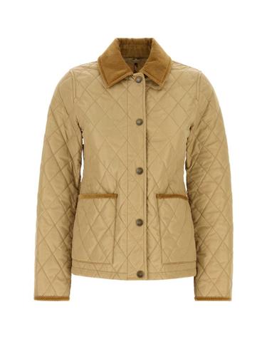 [해외직구][X45]버버리 8107511 C1544 여성 자켓 베스트 블레이저 봄버 데님 Beige nylon jacket