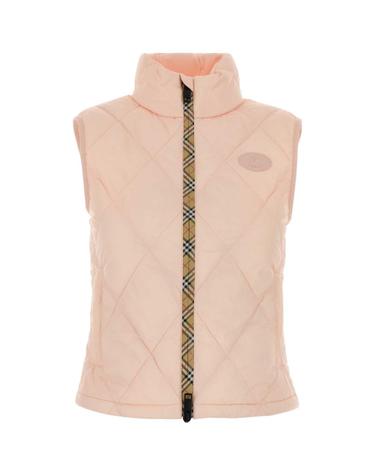 [해외직구][X45]버버리 8127262 C5331 여성 자켓 베스트 블레이저 봄버 데님 Light pink nylon sleeveless jacket