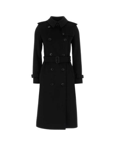 [해외직구][X45]버버리 8134600 A1189 여성 코트 하프 롱 트렌치 오버코트 코트자켓 Black cashmere coat