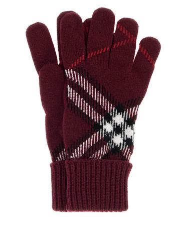 [해외직구][X45]버버리 8132899 A1308 여성 장갑 글로브 니트 가죽 Embroidered cashmere blend gloves