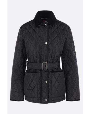 [해외직구][E32]버버리 8110378A1189 여성 자켓 코트 데님 가죽 블레이저 재킷 로고 라이더 BURBERRY Chiltern jacket in quilted nylon