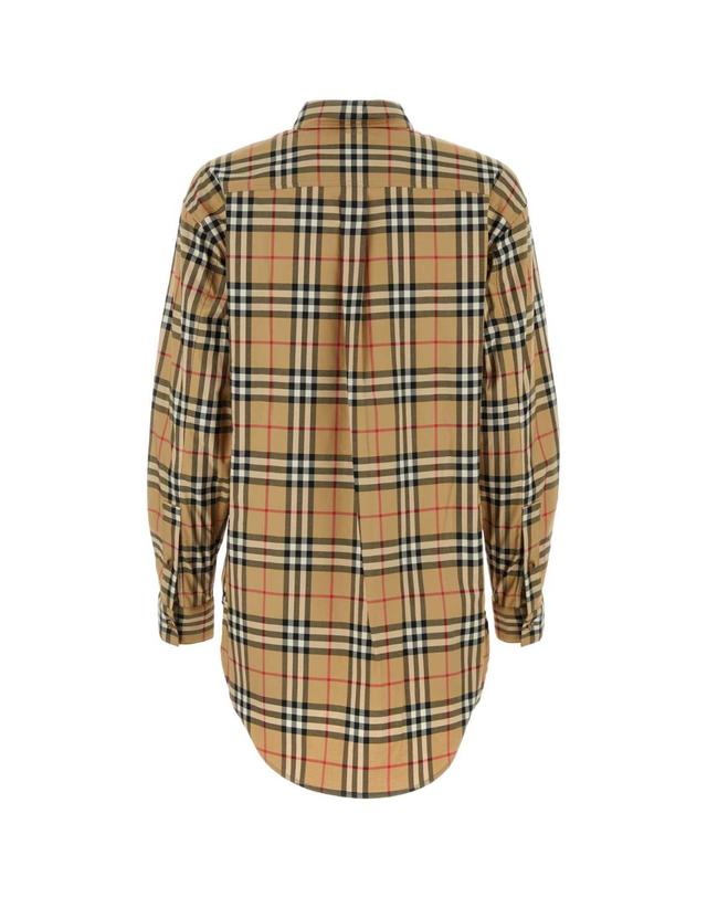 버버리 [해외직구][X45]버버리 8083146 A7028 여성 셔츠 남방 블라우스 Embroidered stretch cotton shirt 착용컷
