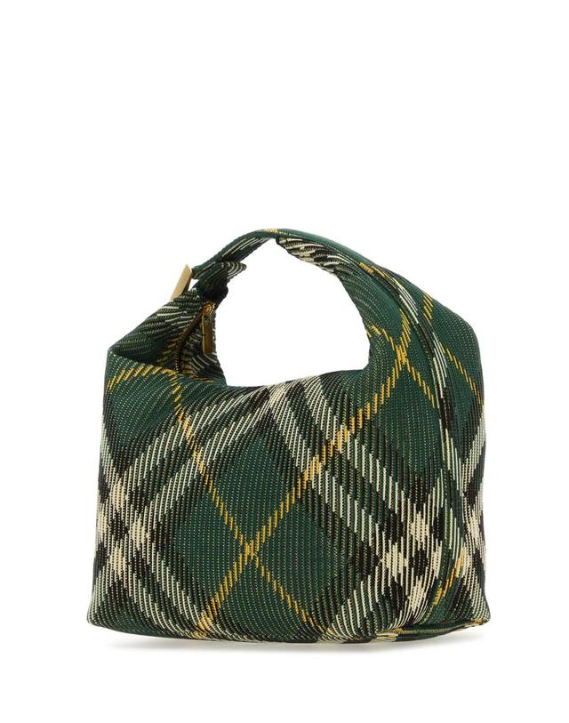 버버리 [해외직구][X45]버버리 8082047 B8636 여성 토트백 쇼퍼백 탑핸들백 핸드백 Embroidered nylon medium Peg handbag 착용컷
