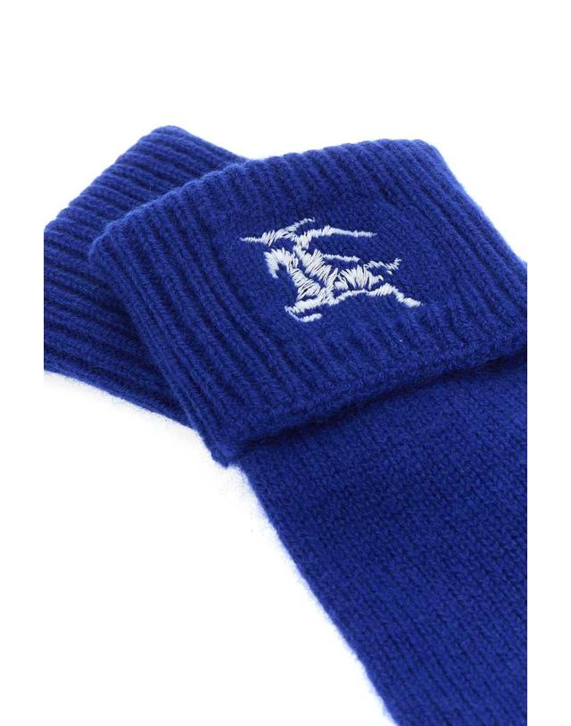 버버리 [해외직구][X45]버버리 8078831 B7323 여성 장갑 글로브 니트 가죽 Electric blue cashmere blend gloves 착용컷