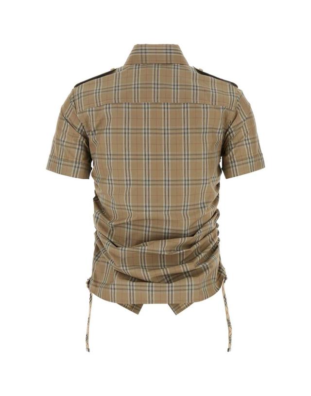 버버리 [해외직구][X45]버버리 8107968 C2044 여성 셔츠 남방 블라우스 Embroidered poplin shirt 착용컷