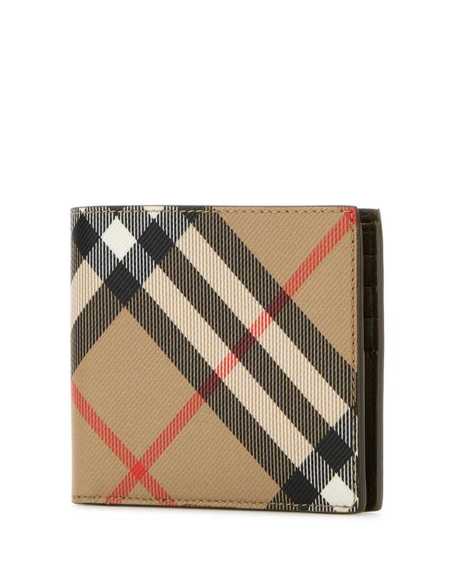 버버리 [해외직구][X45]버버리 8091926 A2021 남성 반지갑 장지갑 카드지갑 머니클립 Printed e canvas wallet 착용컷