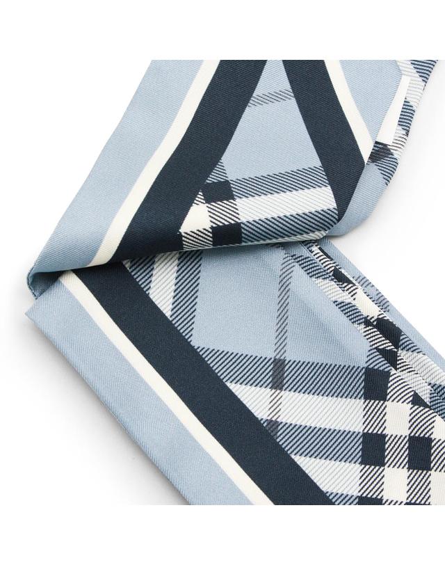 버버리 [해외직구][S27]버버리 8114240C3263 남성 머플러 스카프 BLUE SILK SCARF 착용컷